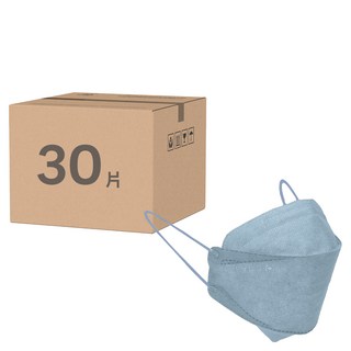 EYL'S 艾爾絲 4D成人立體醫用口罩 天青藍, 10片, 3盒