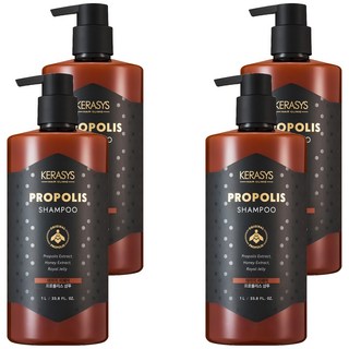 KERASYS 蜂膠活力光澤洗髮精, 1L, 4瓶