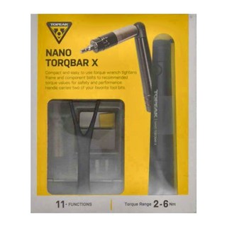 TOPEAK NANO TORQBAR X 迷你扭力扳手組, 11功能, 扭力範圍 2-6 Nm, TT2576, 1組