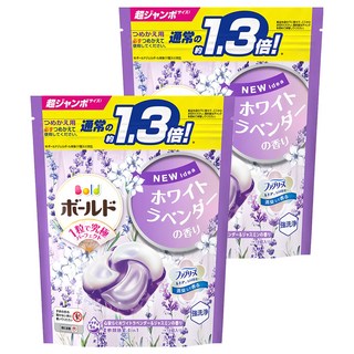 Bold 日本原裝進口 4D洗衣膠囊補充包 薰衣草茉莉, 14顆, 2袋