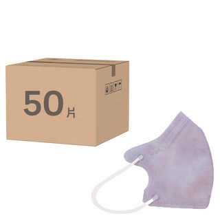 Deguan 德冠 兒童3D立體口罩, 50片, 1盒, 蘭花紫