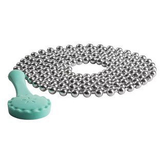 Trudeau 烘焙重石串, 180cm不鏽鋼串珠, 耐熱達220度C, 附收納網袋, 粉綠色, 1個