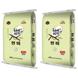 천년지기 현미, 10kg, 2개