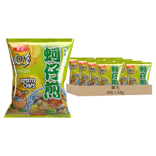 華元 波的多洋芋片 蚵仔煎口味, 34g, 8包