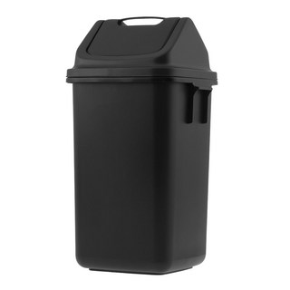 코멧 사각 카페 업소용 쓰레기통, 블랙
