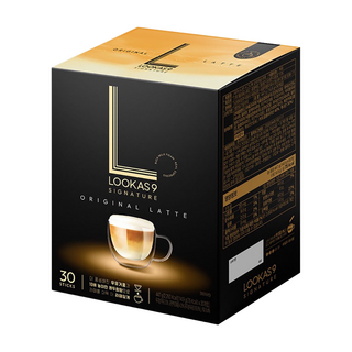 LOOKAS9 LATTE 原味拿鐵, 14.9g, 1盒, 30包