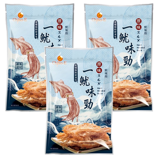 Chiao-E 巧益 一魷味勁 手撕魷魚, 80g, 3包