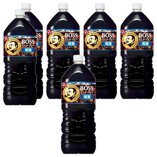 日本 BOSS 無糖咖啡, 2L, 6瓶