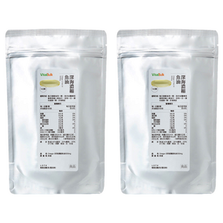 VitalBulk Omega-3 深海濃縮魚油 1200mg, 100顆, 2包