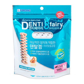 포켄스덴티페어리 반려견 덴탈껌 M 중소형견용, 구강청결, 150g, 1개