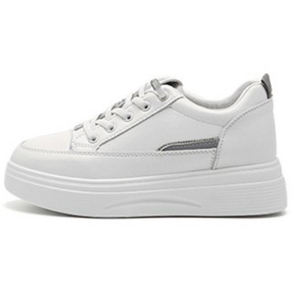 JACK&JILL 方形標籤裝飾增高休閒鞋 JC2619S