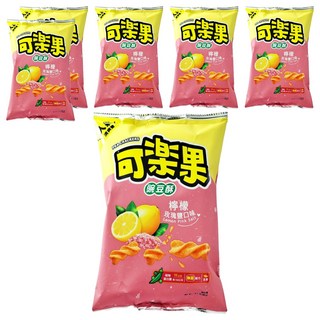 可樂果 豌豆酥 檸檬玫瑰鹽口味, 88g, 6包