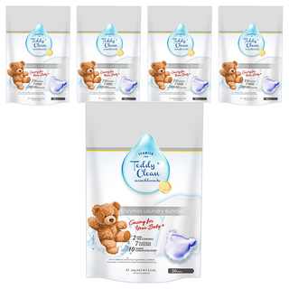 清淨海 Teddy Clean系列 植萃酵素洗衣膠囊 小蒼蘭香, 30顆, 5袋