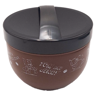 Skater 碗型手提便當盒 136 x 121mm 840ml, 湯姆貓與傑利鼠 棕色 + 黑色, 1個