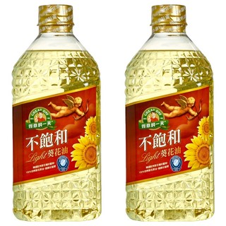 得意的一天 不飽和葵花油 Light 100%精製葵花油, 1.58L, 2瓶