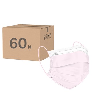 DRX 達特世 羽量級系列 成人平面醫用口罩, 櫻花粉, 30片, 2盒