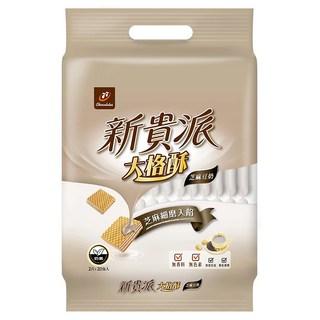 77 新貴派 大格酥餅乾 芝麻豆奶 無香料 無色素 無防腐劑, 324g, 1袋