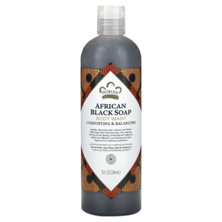 NUBIAN HERITAGE 非洲黑皂沐浴露, 1個, 384ml