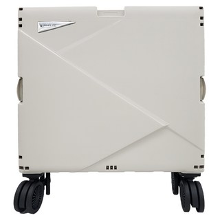 TRUELIFE OUTLET 純色摺疊購物車 超耐重達60kg 大容量53L, 米白, 1個