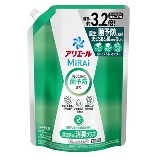 ARIEL MiRAi 日本原裝進口 消臭2倍濃縮抗菌洗衣精補充裝 綠色, 920g, 1包