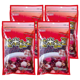 耆盛食品 紫米紅豆, 特級嚴選, 台灣出品, 500g, 4包
