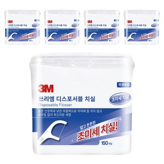 3M Fine Slider一次性牙線棒, 150支, 5盒