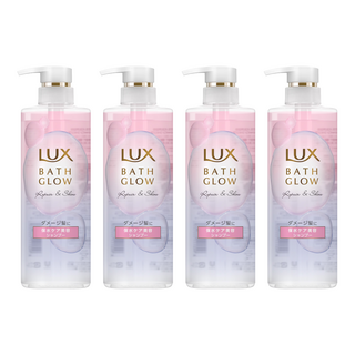 LUX 麗仕 Bath Glow 亮澤保水洗髮精 受損髮專用, 490g, 4瓶