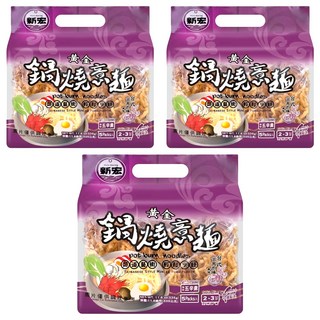 新宏 黃金鍋燒意麵 台式古早肉燥風味, 335g, 3袋