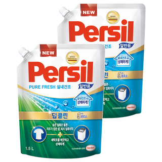 Persil 寶瀅 韓國原裝進口 室內晾衣型酵素洗衣精補充包, 1.5L, 2包