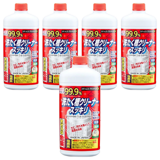 日本 火箭石鹼 洗衣槽清潔劑 99.9%除霉, 550g, 5瓶