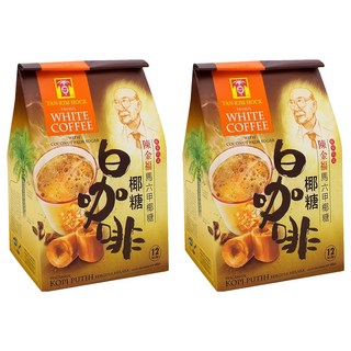 TAN KIM HOCK 陳金福 南洋風味馬六甲椰糖白咖啡 三合一, 40g, 12包, 2袋