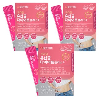 일양약품 프라임 유산균 다이어트 플러스 30p, 90g, 3개