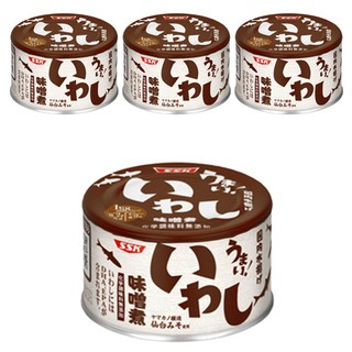 SSK 清水食品 沙丁魚 味噌煮罐 150g*4罐,日式風味,無添加化學調味料