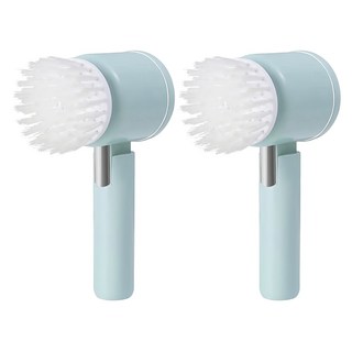 葉子小舖 電動清潔刷 綠色 適用於清潔, 1入, 2個