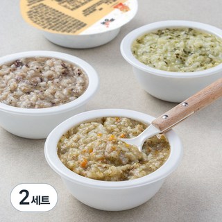 짱죽 냉장 이유식 중기 죽2(9~10개월부터) C세트, 한우&배죽 + 그린야채닭죽 + 대구살가지죽 + 한우흑미죽, 800g, 2세트