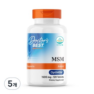 Doctor's BEST MSM錠 1500mg, 120顆, 5罐