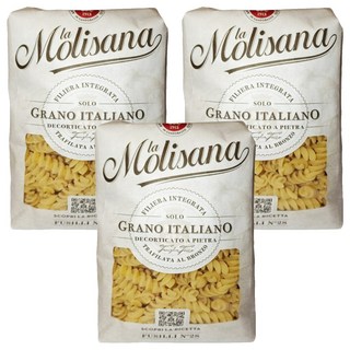 la Molisana 茉莉 義大利螺旋麵 Q彈口感 易吸附醬汁 快速烹煮 多種料理方式, 3包, 500g