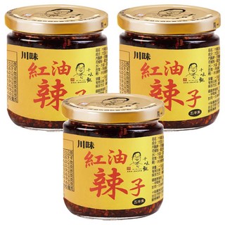 十味觀 川味紅油辣子 台灣產, 190g, 3罐