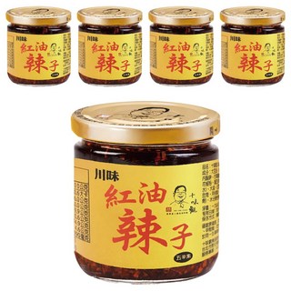 十味觀 川味紅油辣子 台灣產, 190g, 5罐
