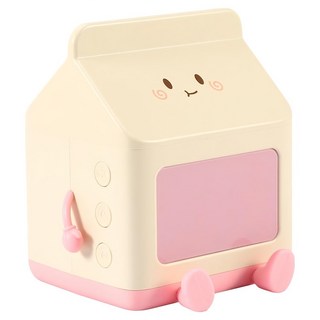 西格傢飾 智能牛奶盒喚醒鬧鐘, 粉色, 1入