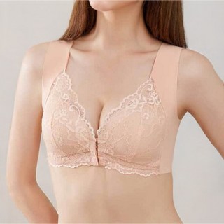 DeepTalk 正面無鋼圈蕾絲開口式內衣 DT0982