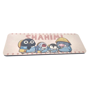 收納王妃 胖鯊魚鯊西米 軟式珪藻土洗漱墊 24 x 8 x 0.5cm, 小朋友 淺粉色, 1個