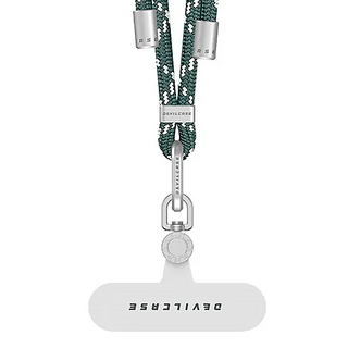 DEVILCASE 單鉤可調式編織掛繩 + 墊片 6mm, 雪松綠, 1組