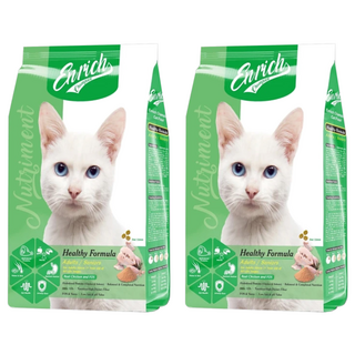 Enrich Champion EC貓糧 成/老貓 健康腸胃配方, 雞肉 + 果寡糖, 8kg, 2袋