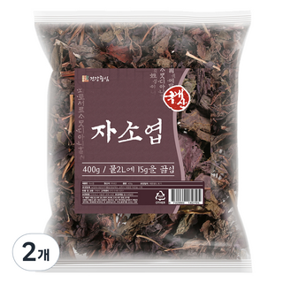 Health Based 韓國產乾燥紫蘇葉 皺蘇葉茶, 2個, 400g