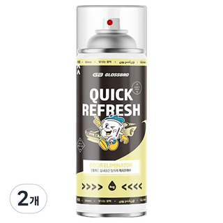 글로스브로 퀵 리프레쉬 차량용 탈취제, 80g, 2개