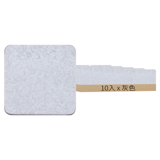 硅藻土吸水杯墊 素色正方形灰色 吸水 桌面防護 簡約時尚, 10入