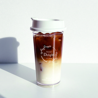 TEASCAFE 透明隨行杯, 白色, 530ml, 1個