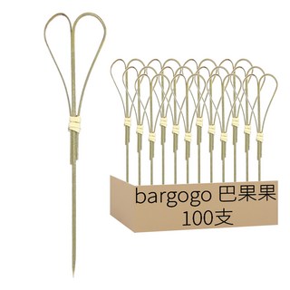 bargogo 原色剪刀串 (12公分) 100支 竹製, 1包