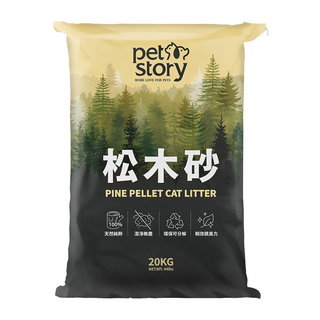 doter 寵愛物語 松木貓砂 經濟包, 20kg, 1袋, 松木